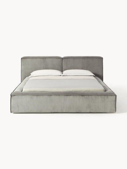 Lenmoray Corduroy Upholstered Bed