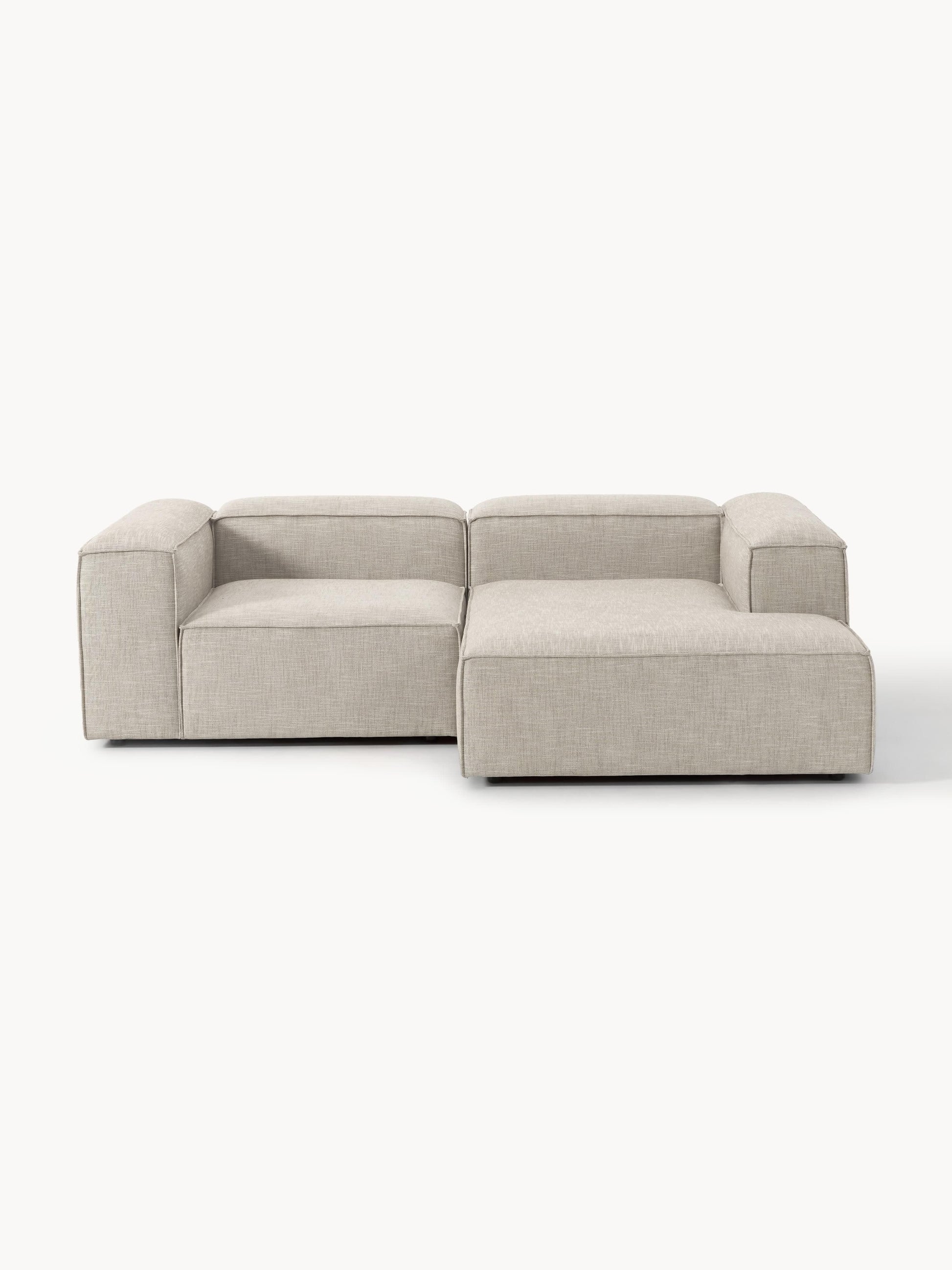 Lenmoray Linen Blend Corner Sofa, Modular (2-Seater)