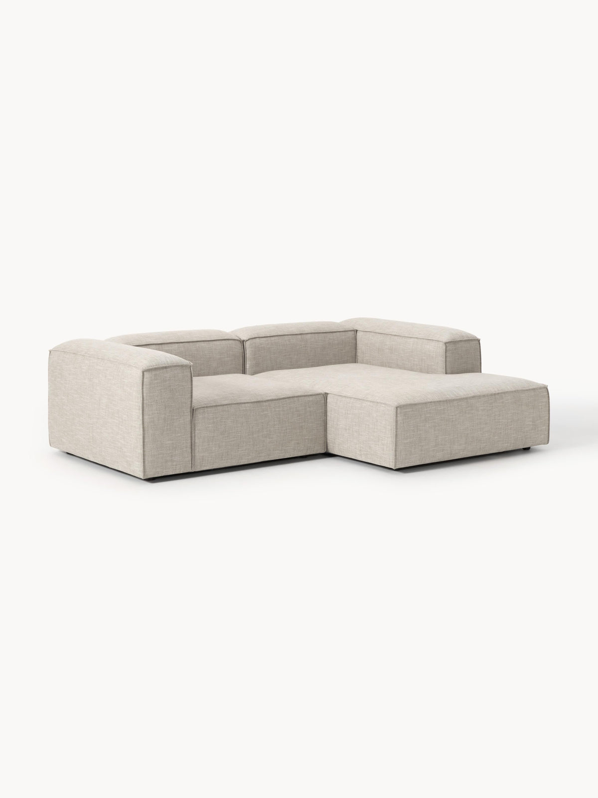 Lenmoray Linen Blend Corner Sofa, Modular (2-Seater)