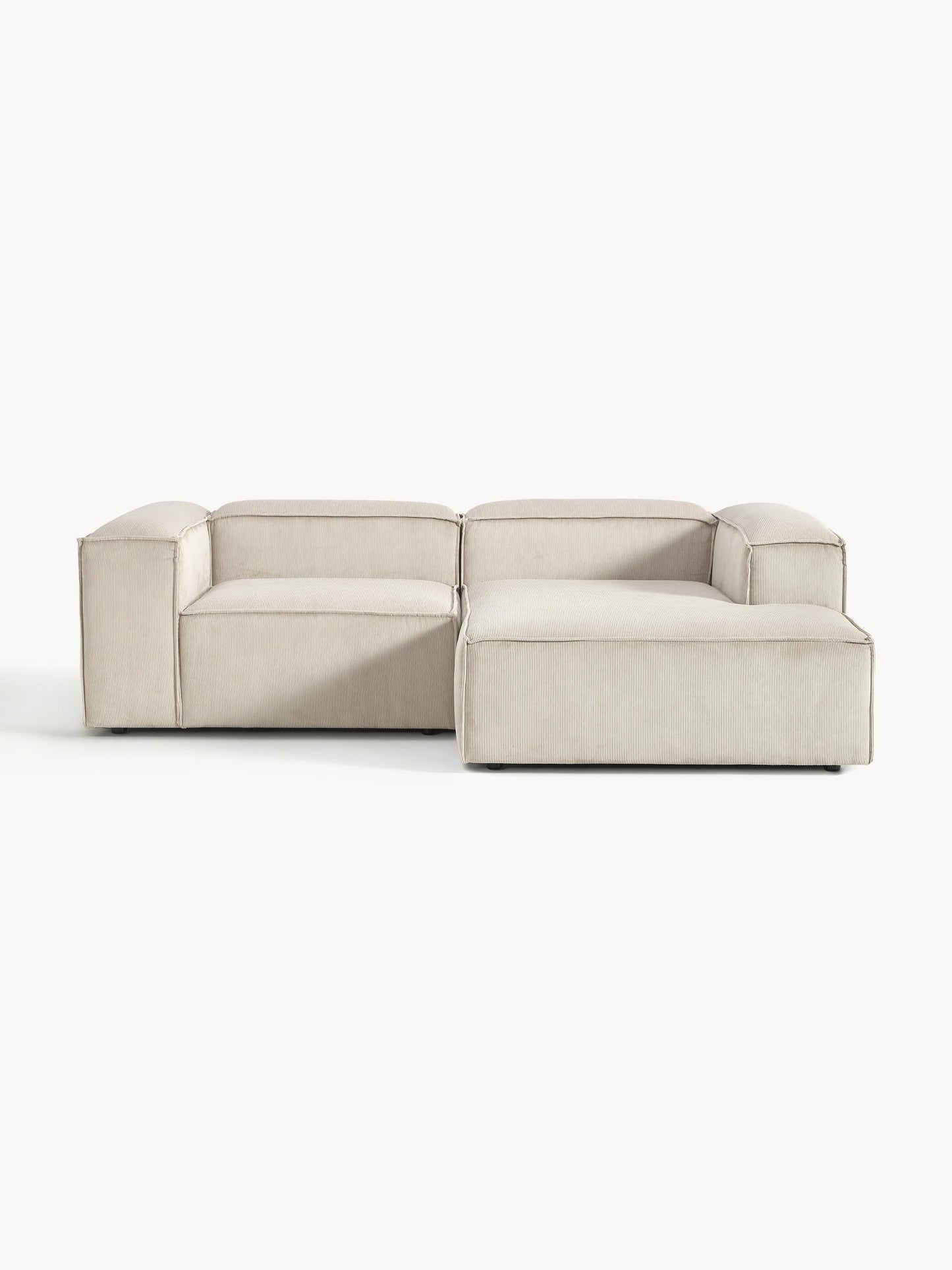 Lenmoray Modular Corduroy Corner Sofa (2-Seater)