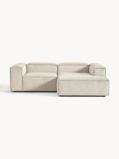 Lenmoray Modular Corduroy Corner Sofa (2-Seater)