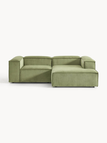 Lenmoray Modular Corduroy Corner Sofa (2-Seater)
