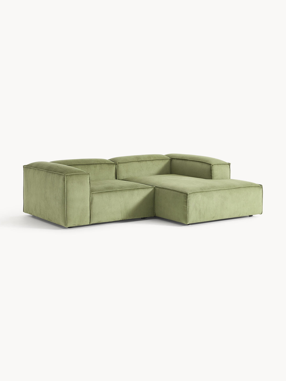 Lenmoray Modular Corduroy Corner Sofa (2-Seater)