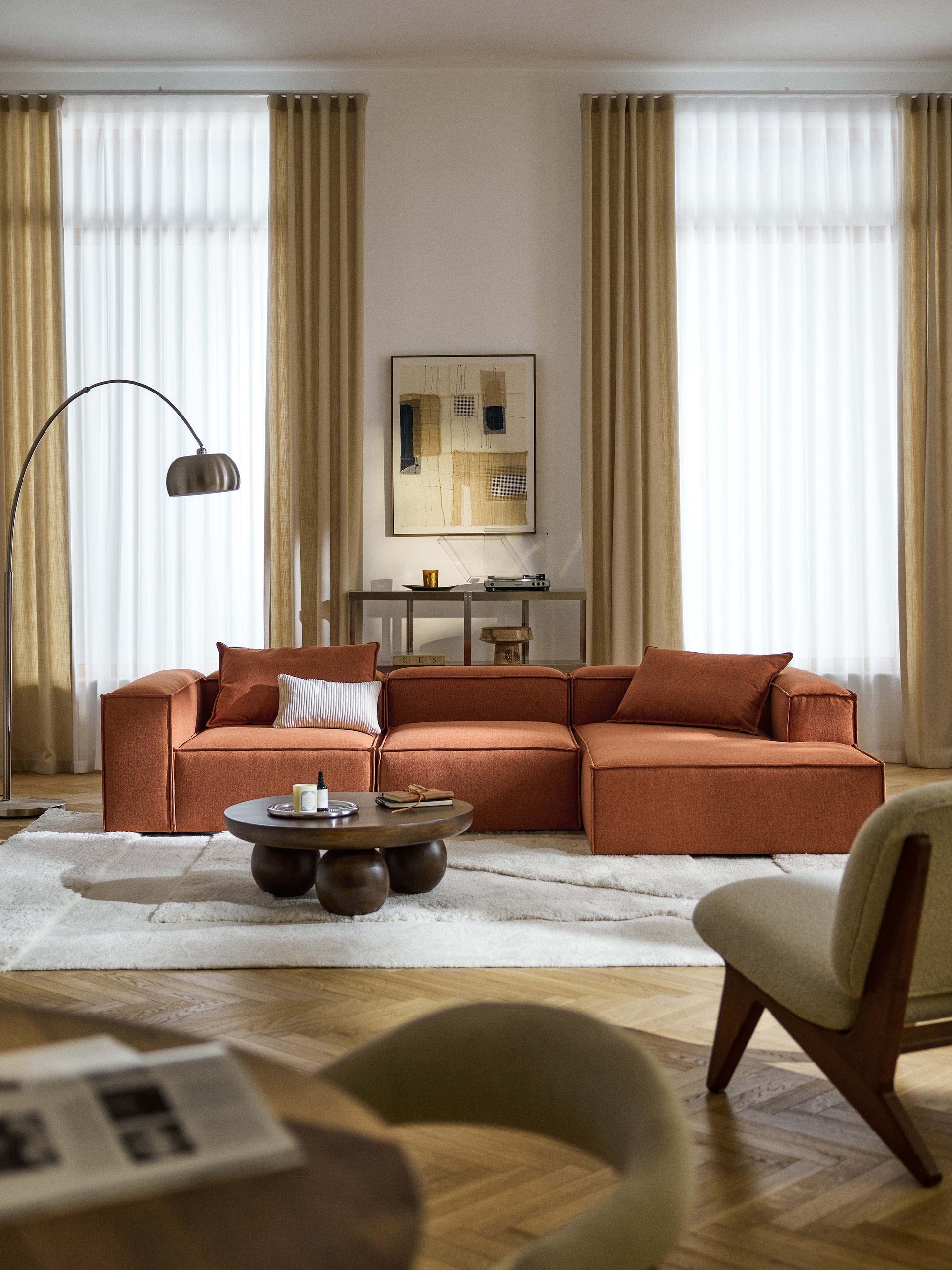 Lenmoray Modular Corner Sofa (4-Seater)
