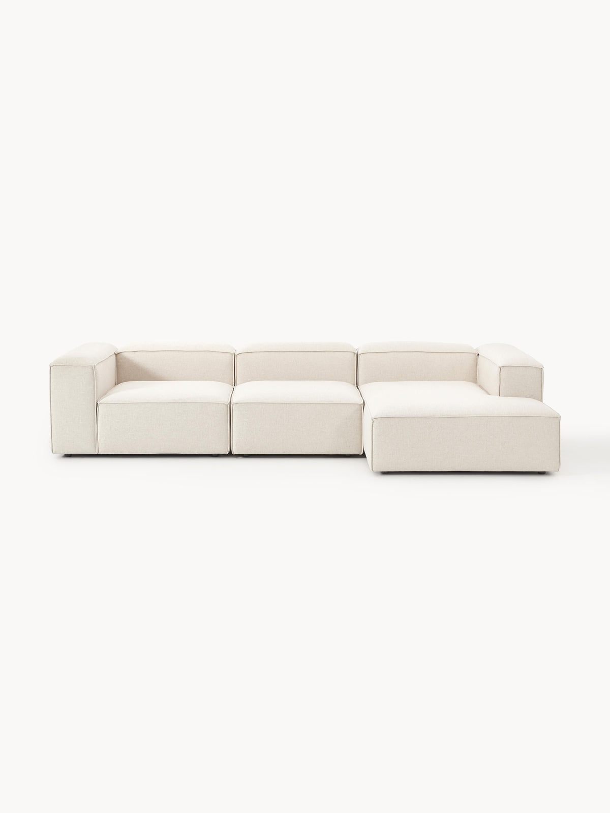 Lenmoray Modular Linen Blend Corner Sofa (4-Seater)