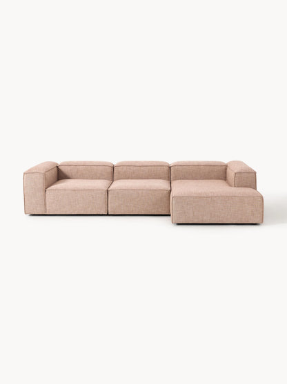 Lenmoray Modular Linen Blend Corner Sofa (4-Seater)