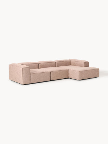 Lenmoray Modular Linen Blend Corner Sofa (4-Seater)