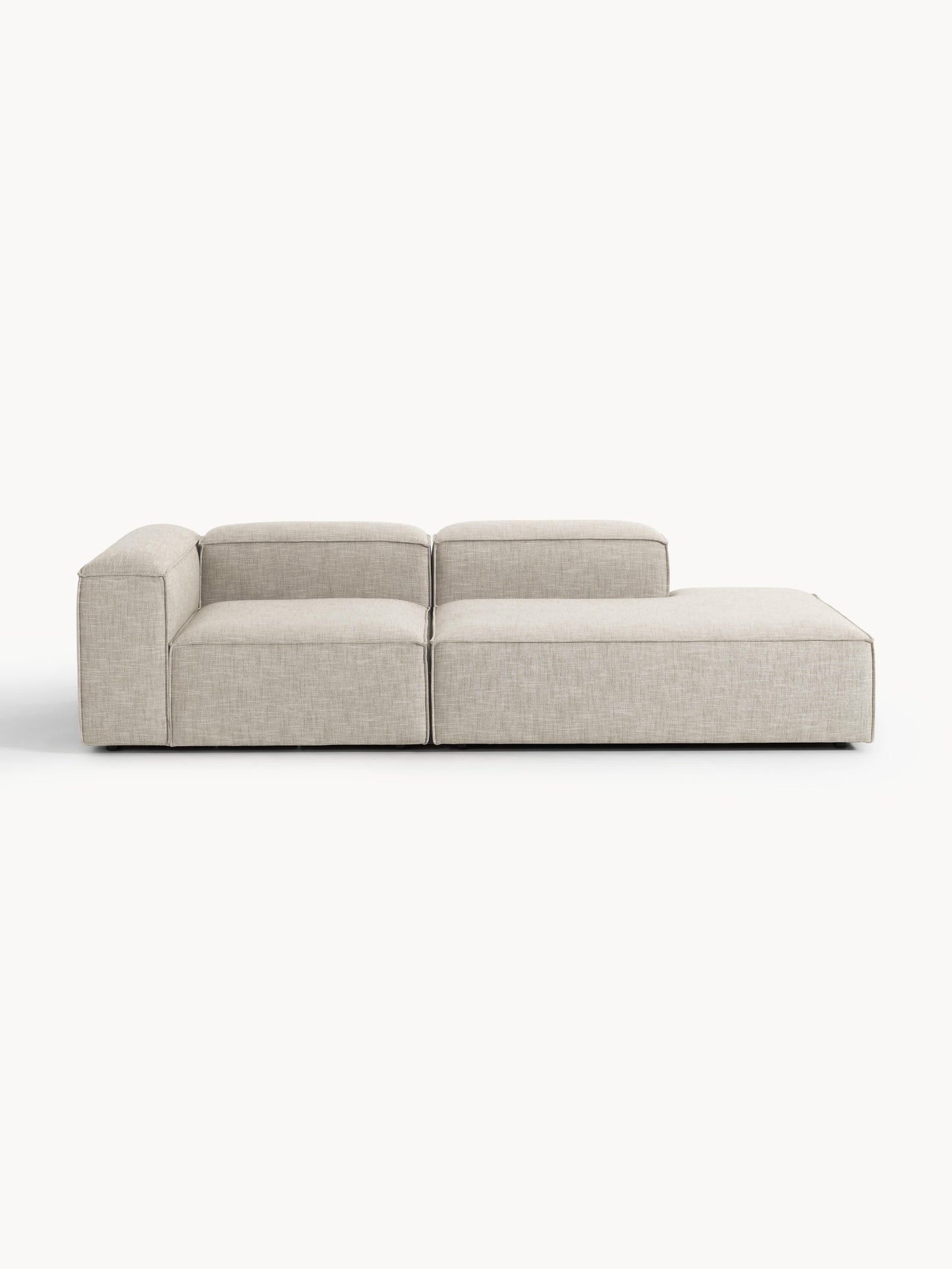 Lenmoray Modular Linen Blend Ottoman