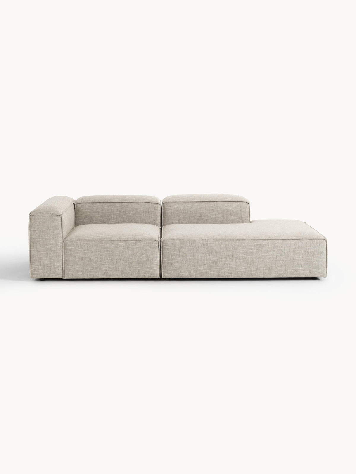 Lenmoray Modular Linen Blend Ottoman