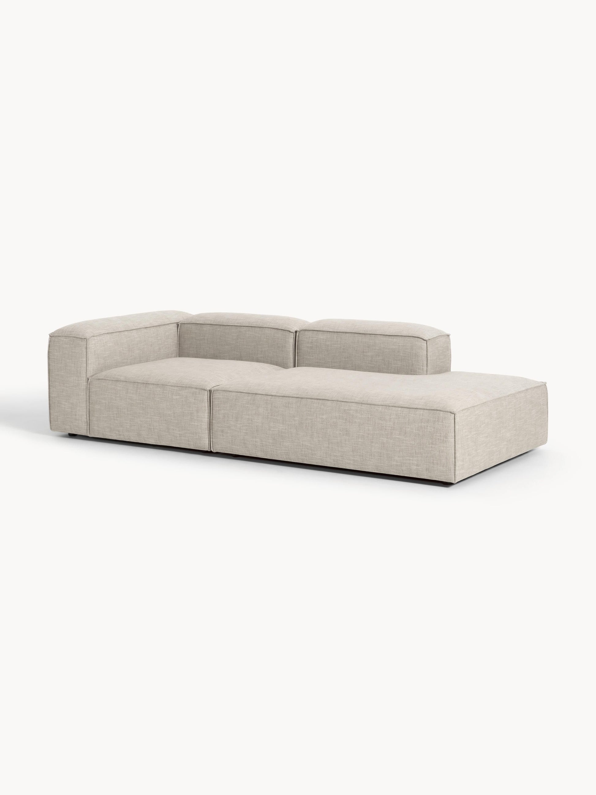 Lenmoray Modular Linen Blend Ottoman