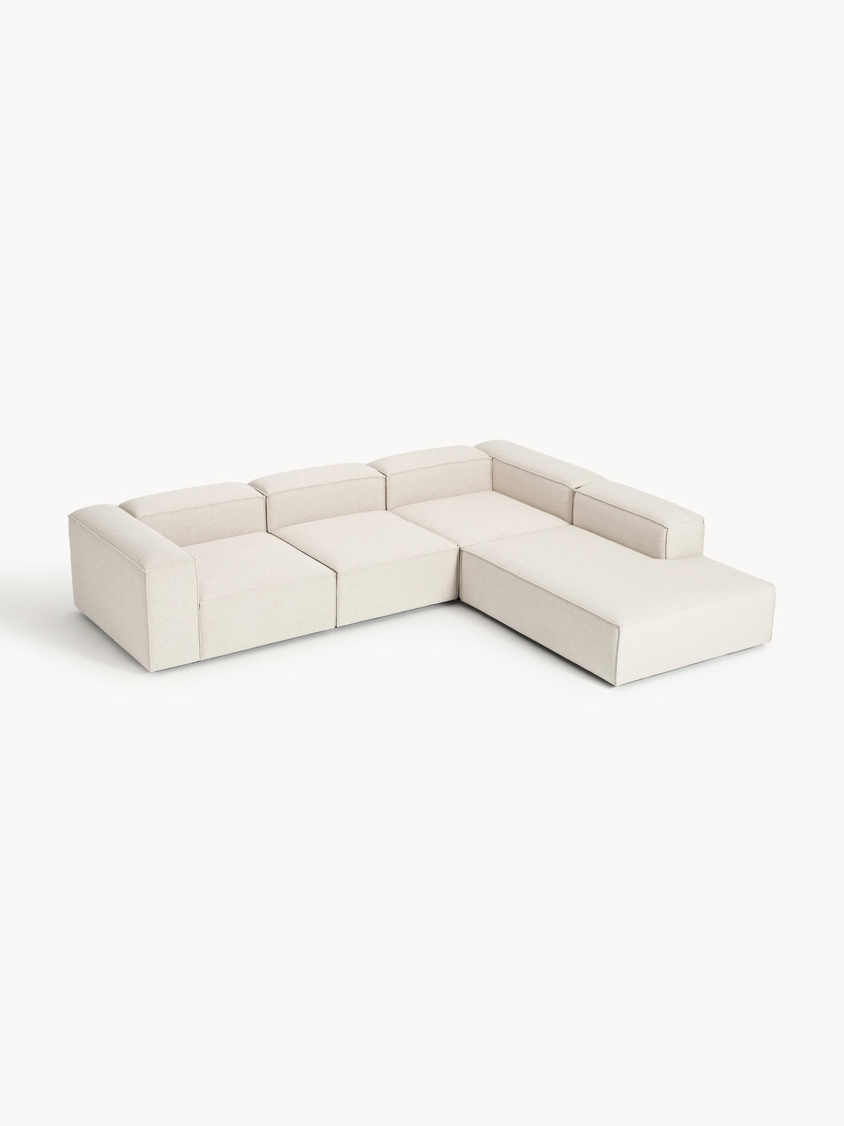 Lenmoray Modular XL Corner Sofa (4-Seater) in Linen Blend