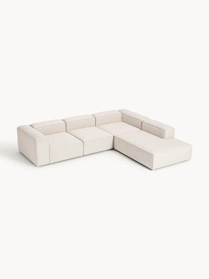 Lenmoray Modular XL Corner Sofa (4-Seater) in Linen Blend