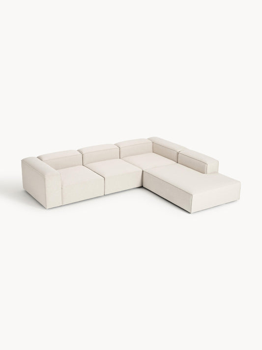 Lenmoray Modular XL Corner Sofa (4-Seater) in Linen Blend