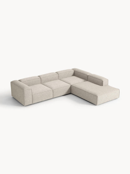 Lenmoray Modular XL Corner Sofa (4-Seater) in Linen Blend