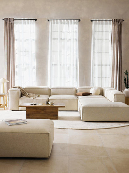 Lenmoray Modular XL Corner Sofa (4-Seater) in Linen Blend