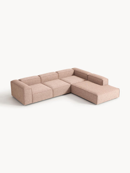 Lenmoray Modular XL Corner Sofa (4-Seater) in Linen Blend
