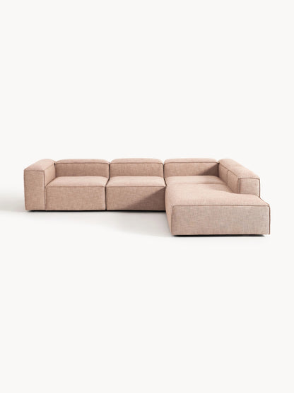 Lenmoray Modular XL Corner Sofa (4-Seater) in Linen Blend