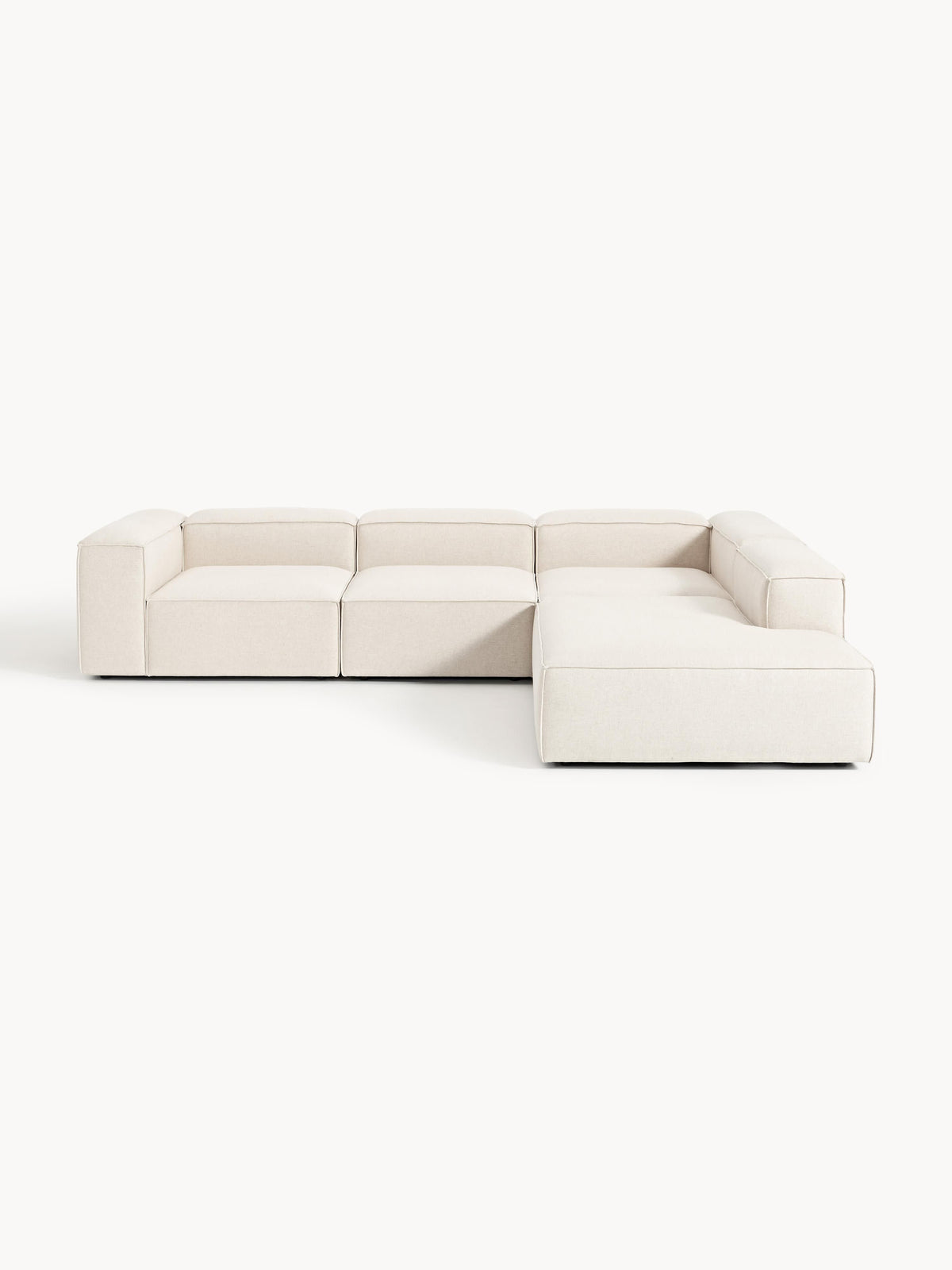 Lenmoray Modular XL Corner Sofa (4-Seater) in Linen Blend