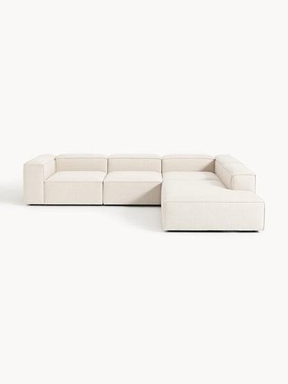 Lenmoray Modular XL Corner Sofa (4-Seater) in Linen Blend