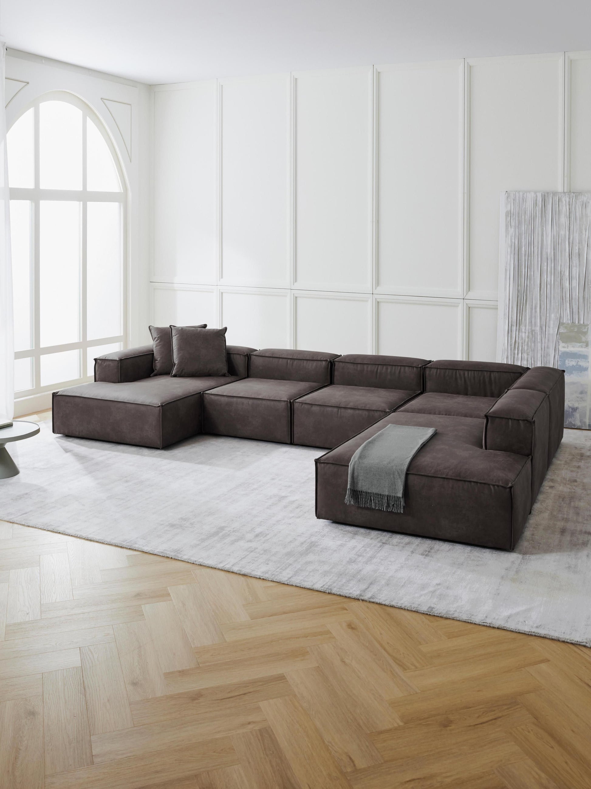 Lenmoray Modular XL Leather Sofa