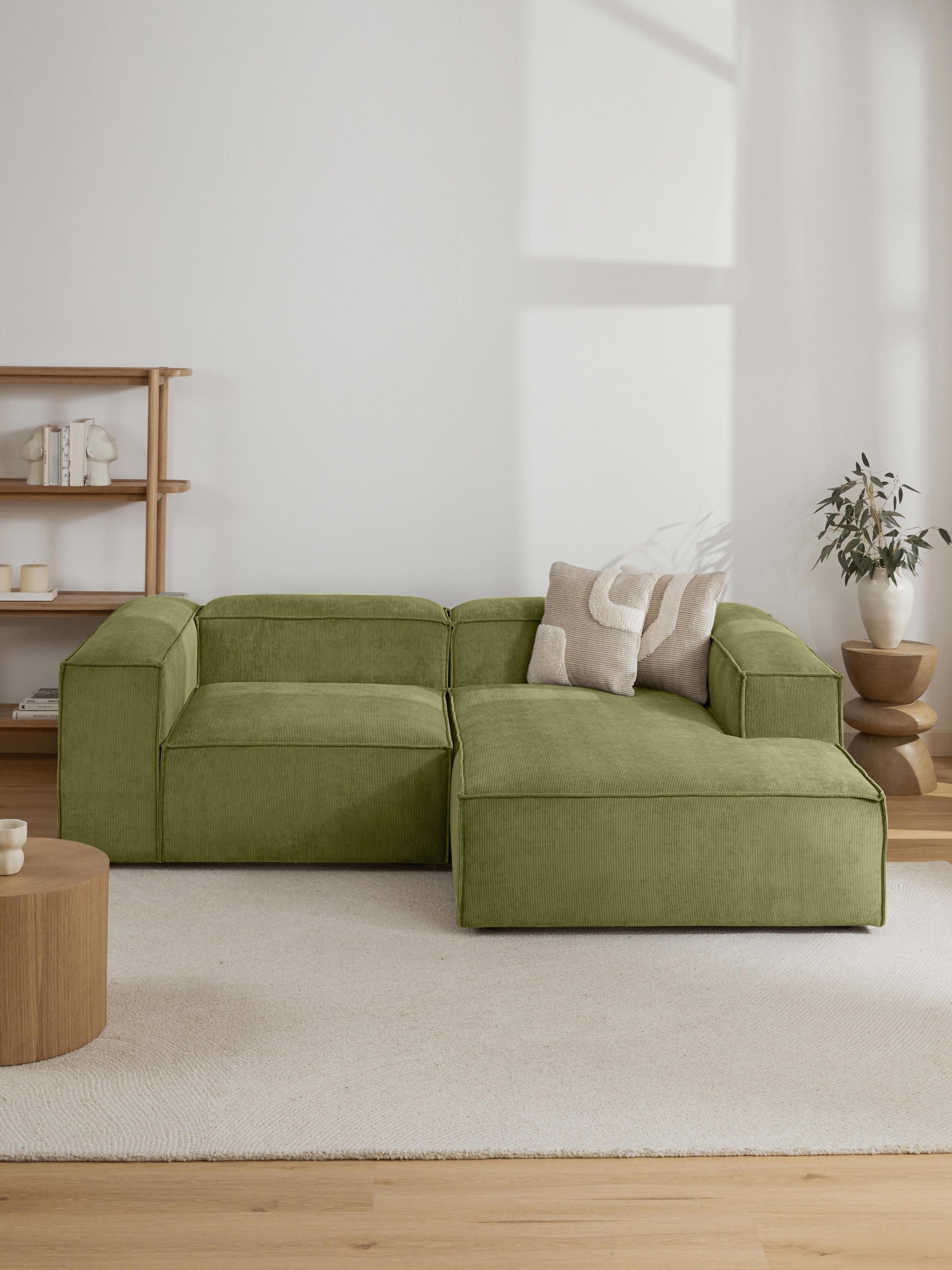 Lenmoray Ottoman Corner Module in Corduroy