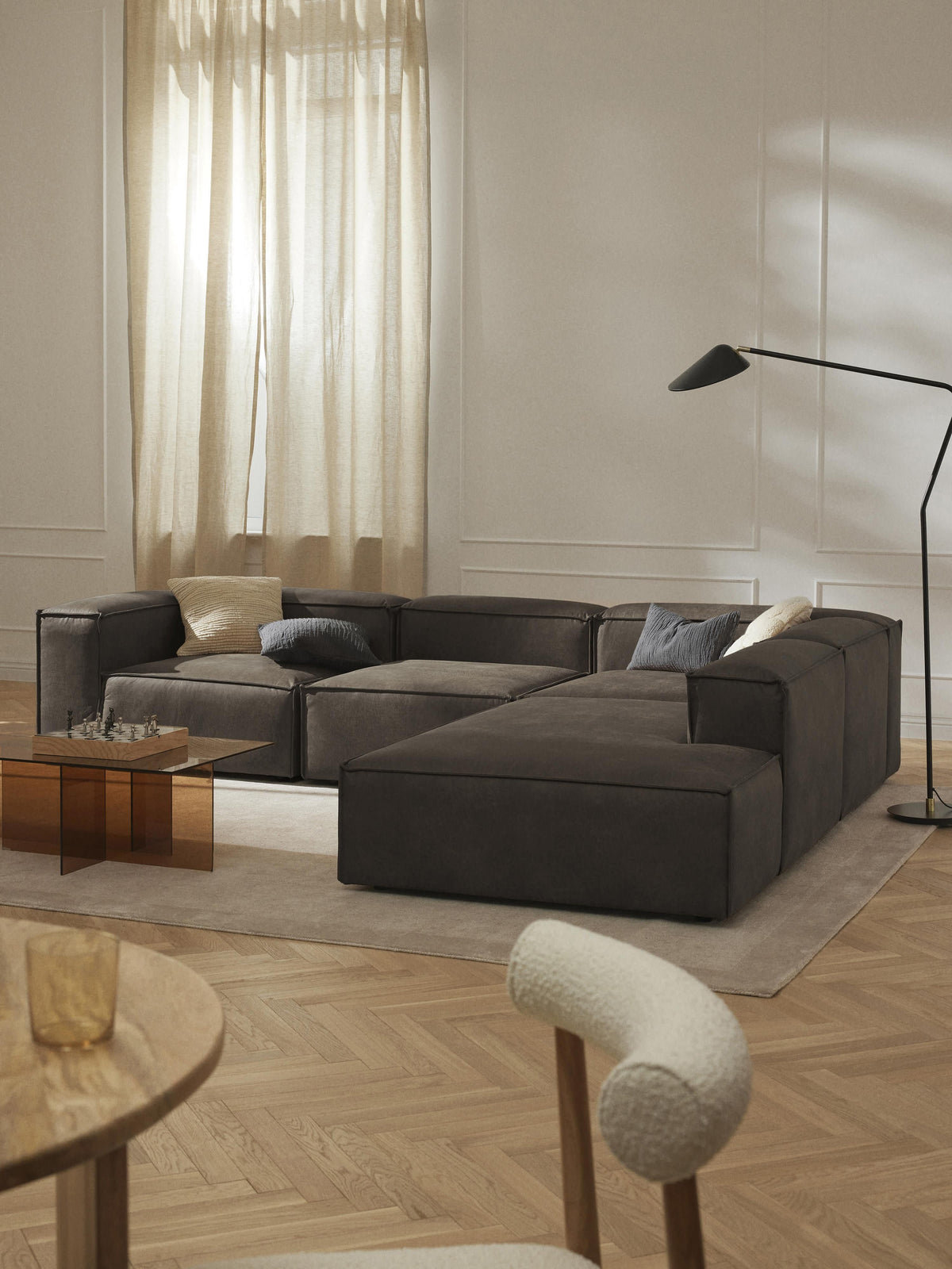 Lenmoray Ottoman Module in Leather