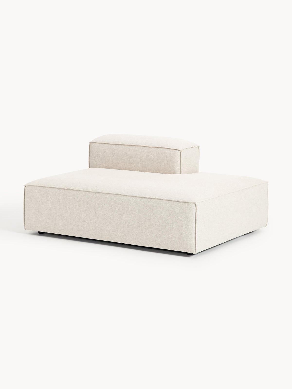 Lenmoray Ottoman Module in Linen Blend