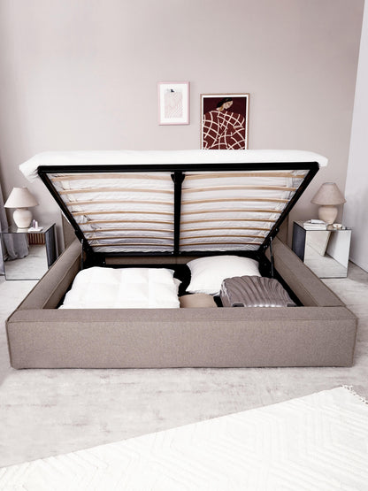 Lenmoray Storage Bed, Upholstered