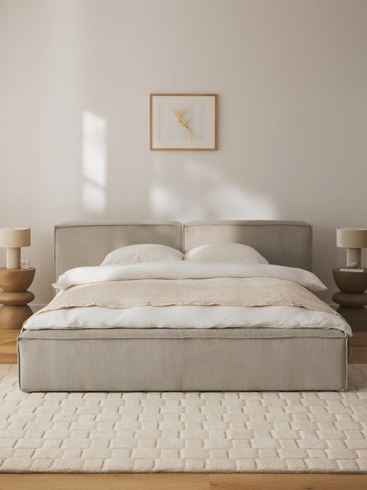 Lenmoray Upholstered Storage Bed in Corduroy