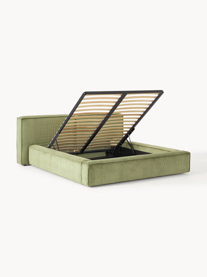 Lenmoray Upholstered Storage Bed in Corduroy