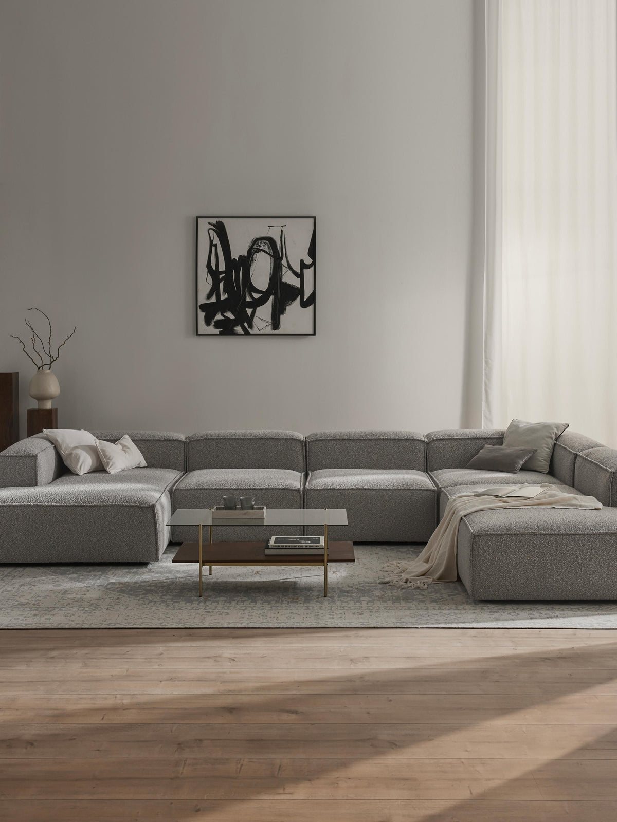 Lenmoray XL Modular Bouclé Sofa