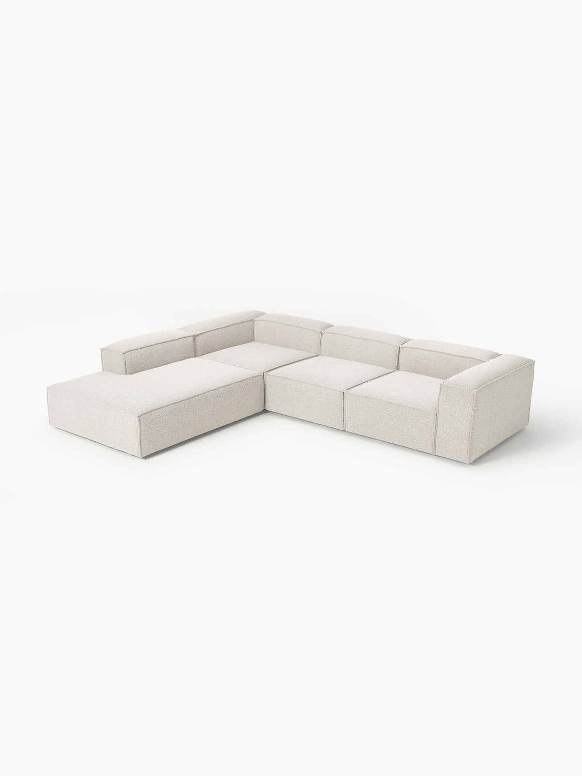 Lenmoray XL Modular Corner Sofa in Bouclé (4-Seater)