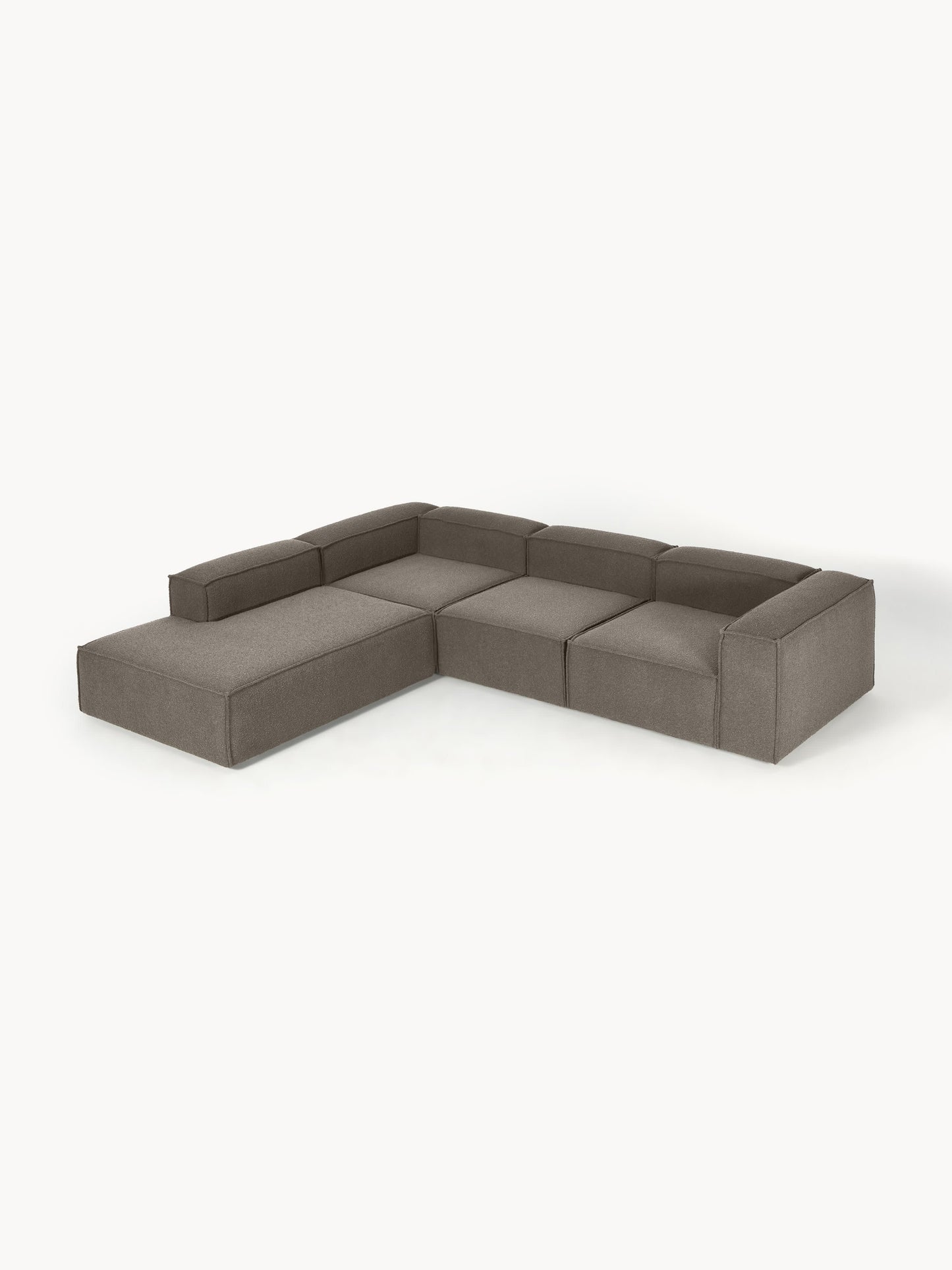 Lenmoray XL Modular Corner Sofa in Bouclé (4-Seater)