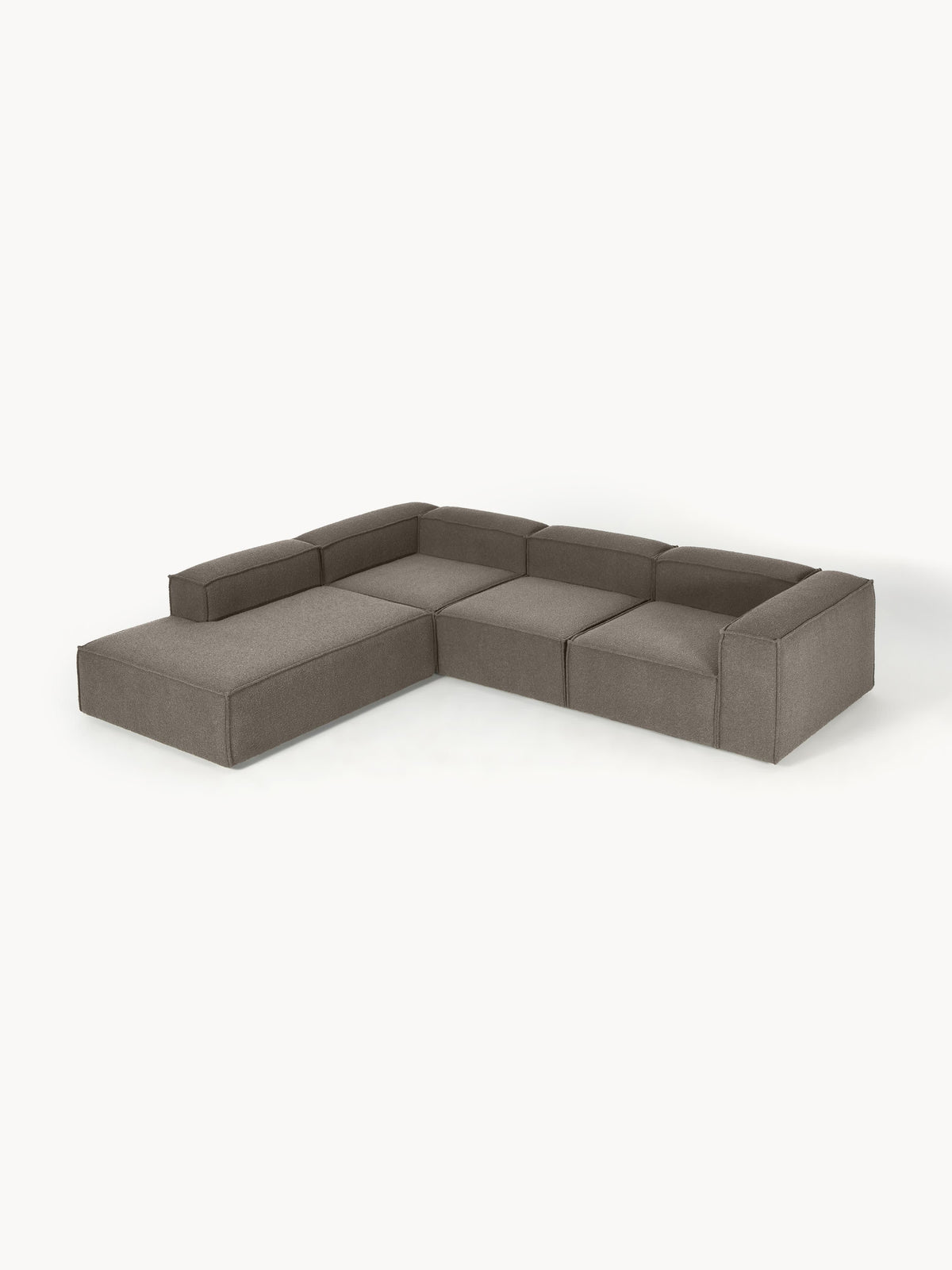 Lenmoray XL Modular Corner Sofa in Bouclé (4-Seater)
