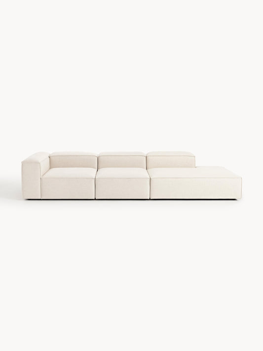 Lenmoray XL Modular Linen Blend Ottoman