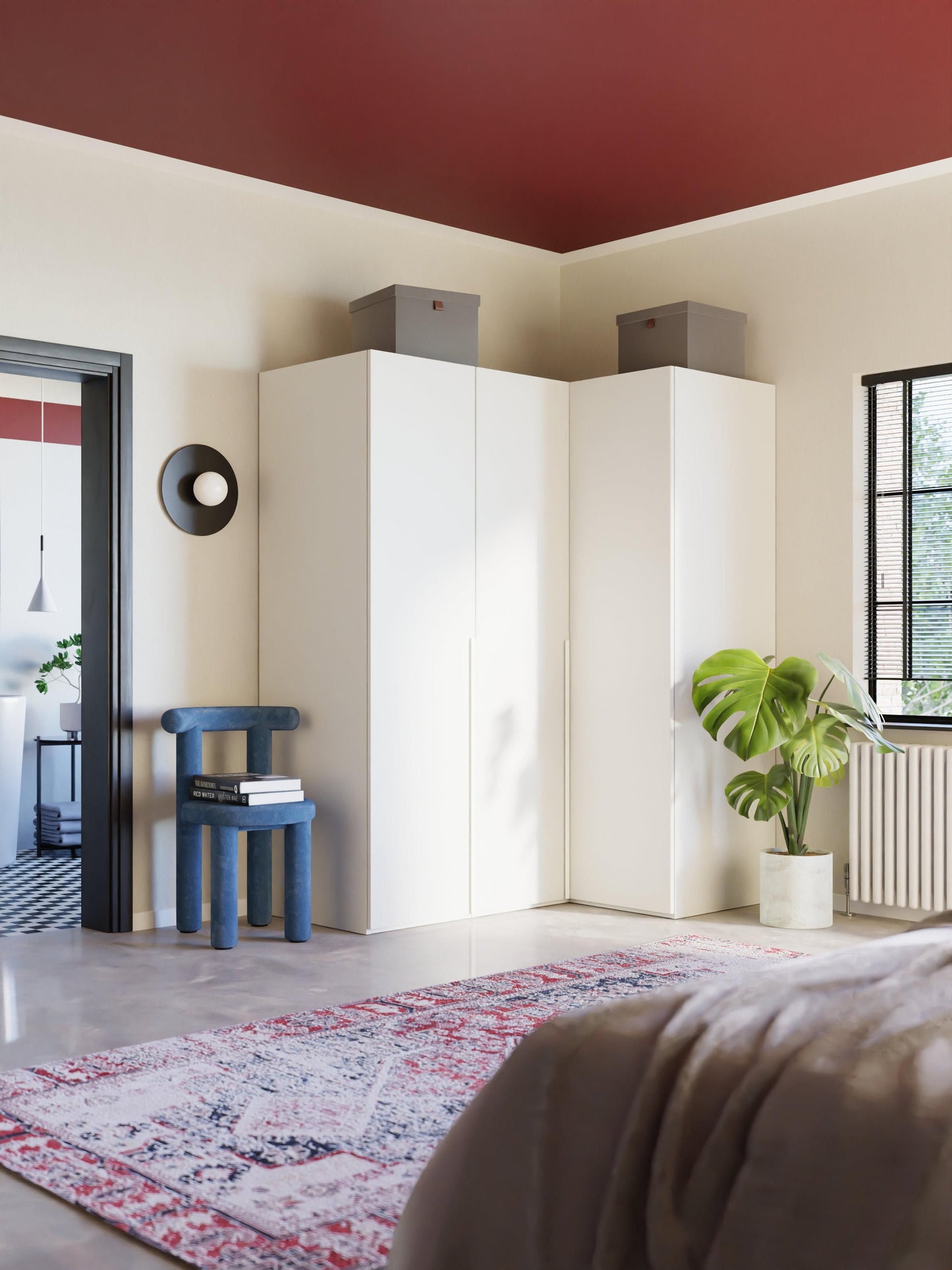 Leonvarre Modular Corner Wardrobe, 165 cm Wide, in Various Sizes
