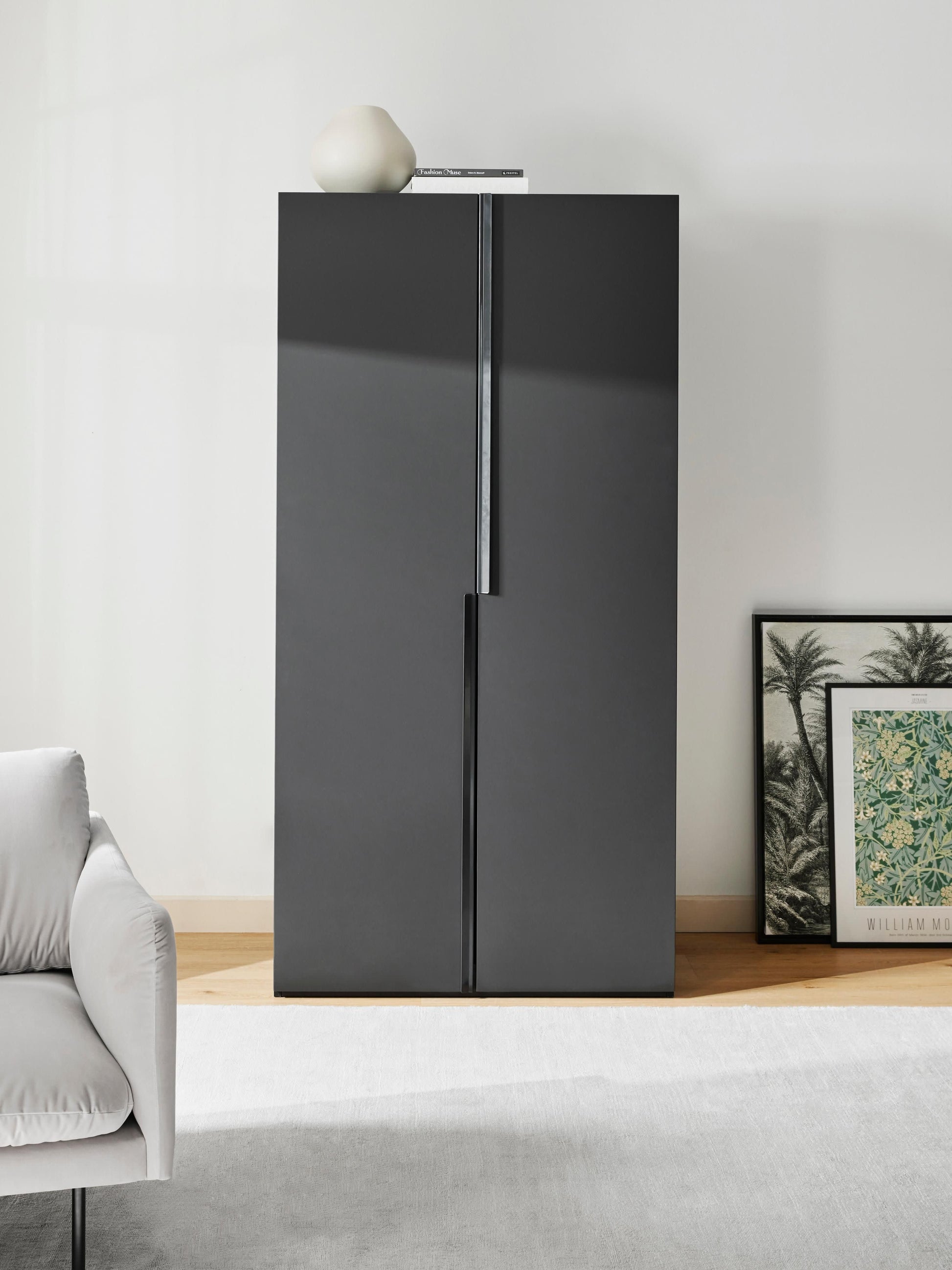 Leonvarre Modular Hinged-Door Wardrobe, 100 cm Wide, in Various Sizes