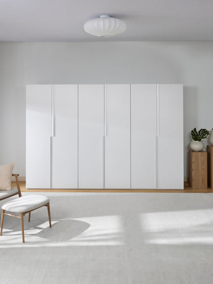 Leonvarre Modular Hinged-Door Wardrobe, 300 cm Wide, in Various Sizes