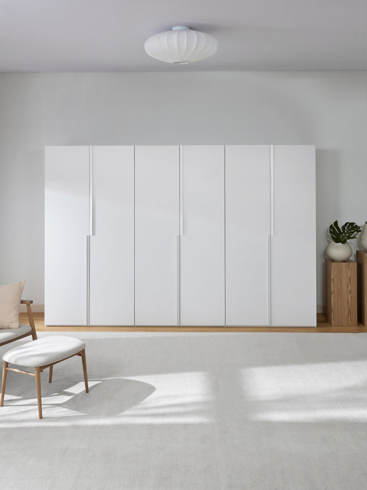 Leonvarre Modular Hinged-Door Wardrobe, 300 cm Wide, in Various Sizes
