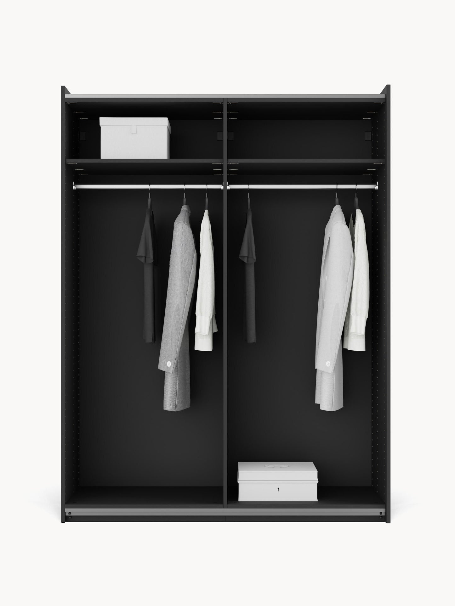 Leonvarre Modular Sliding-Door Wardrobe, 150 cm Wide, in Various Sizes