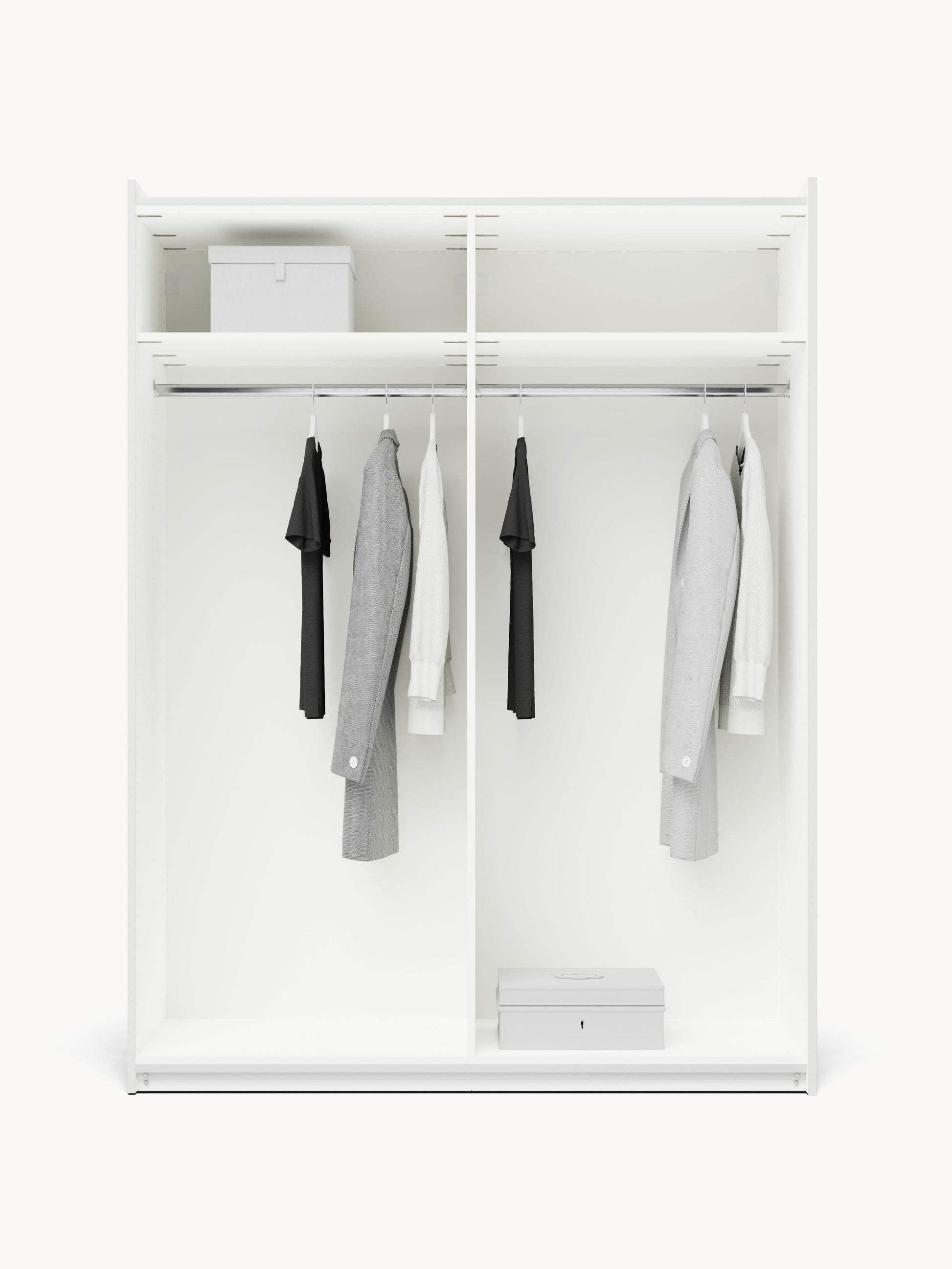 Leonvarre Modular Sliding-Door Wardrobe, 150 cm Wide, in Various Sizes