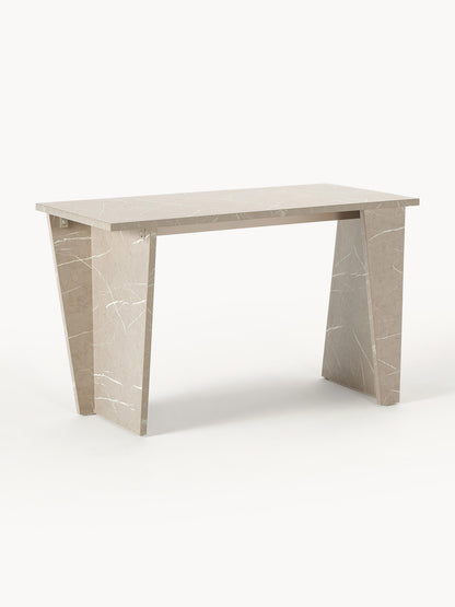 Liamvaird Desk, Travertine Look