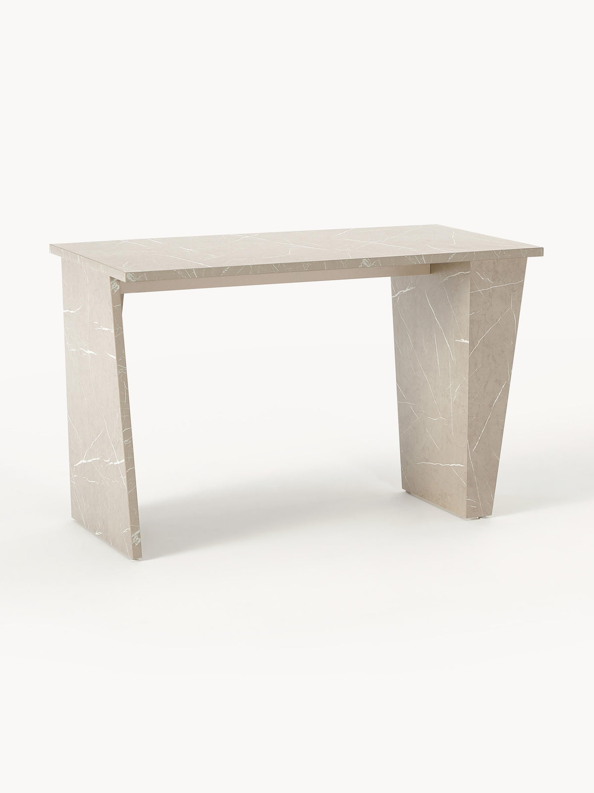 Liamvaird Desk, Travertine Look