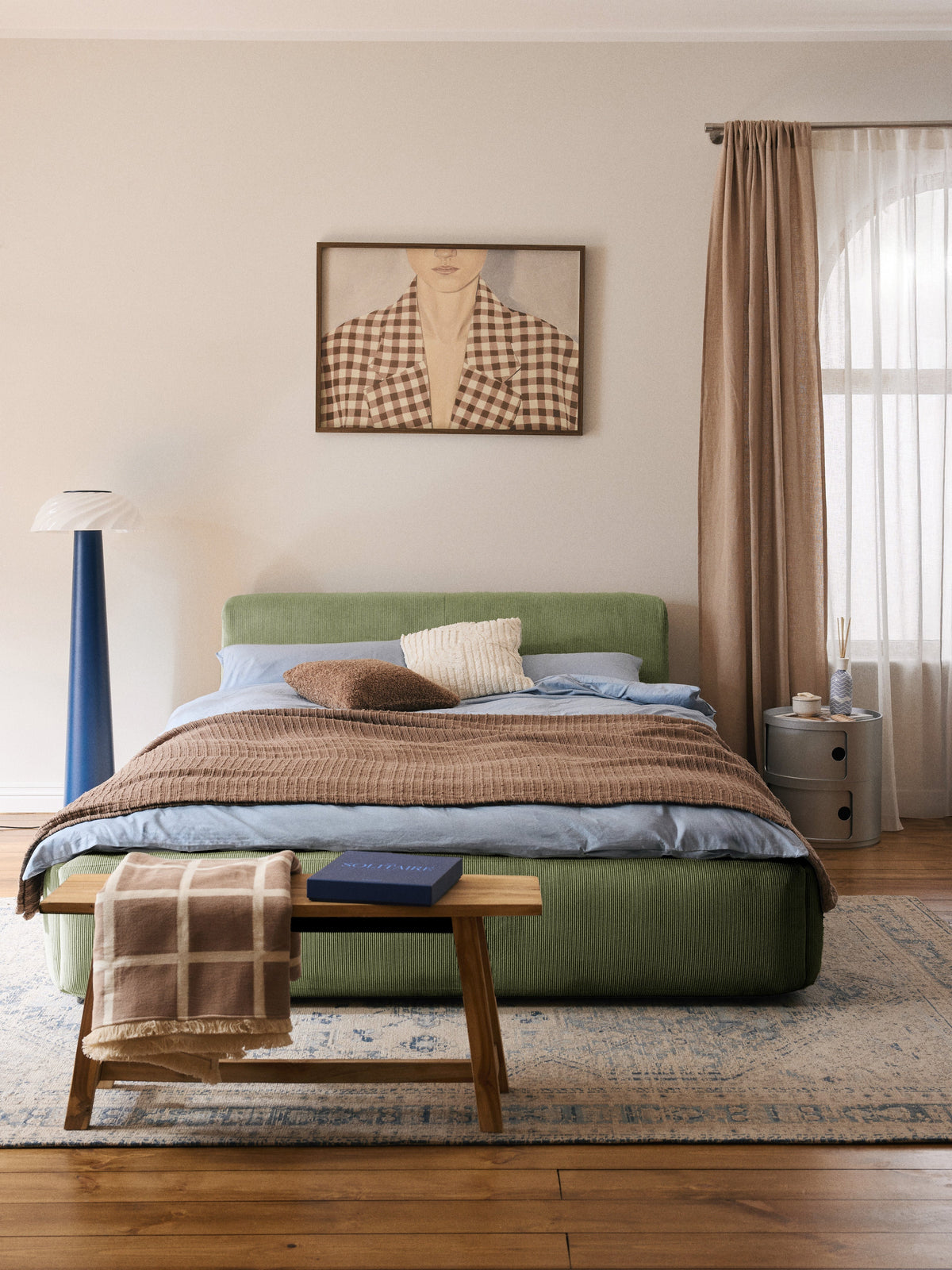 Melvorra Bed, Upholstered