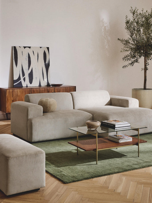 Melvorra Corner Sofa in Corduroy (3-Seater)