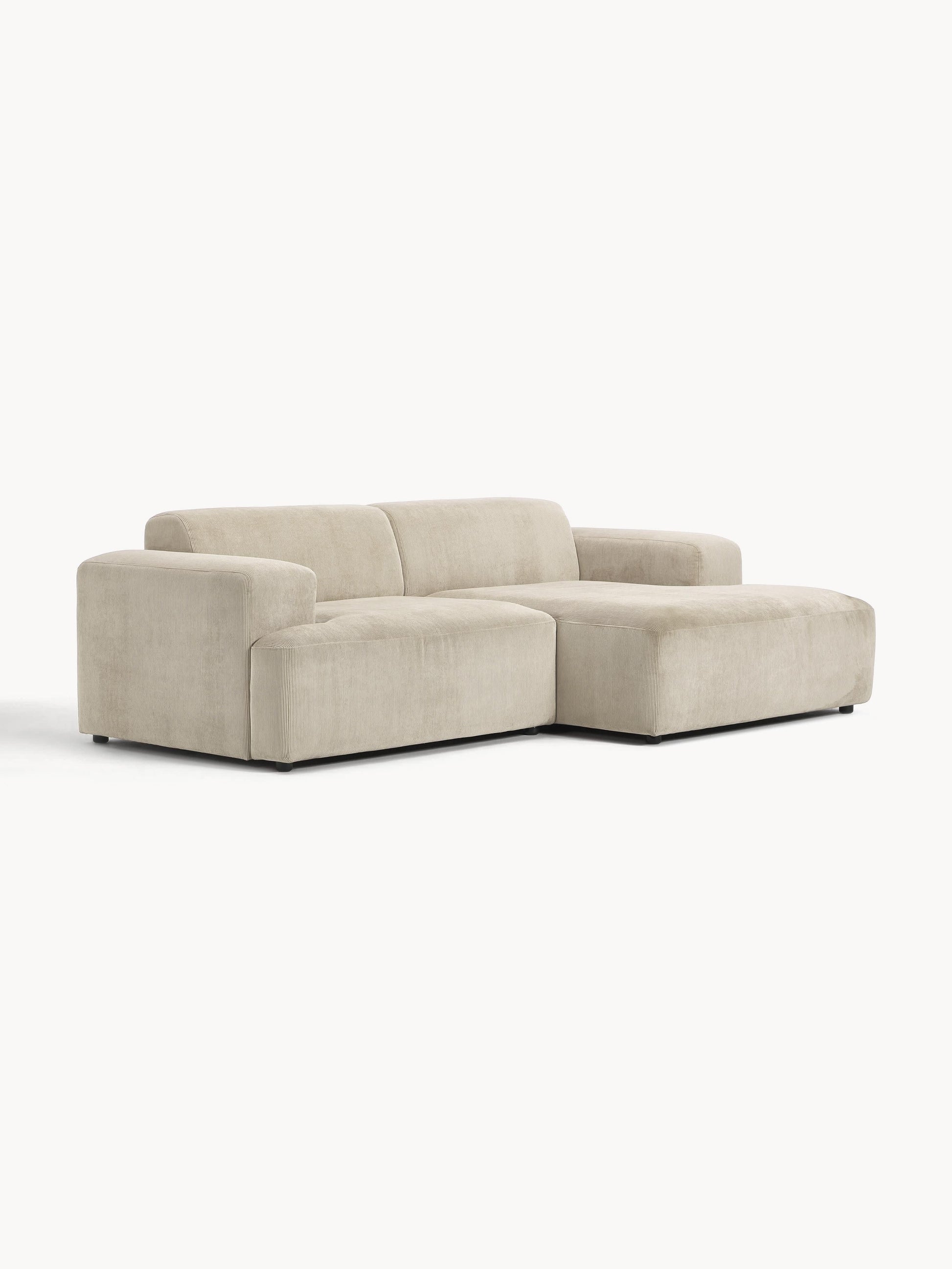 Melvorra Corner Sofa in Corduroy (3-Seater)