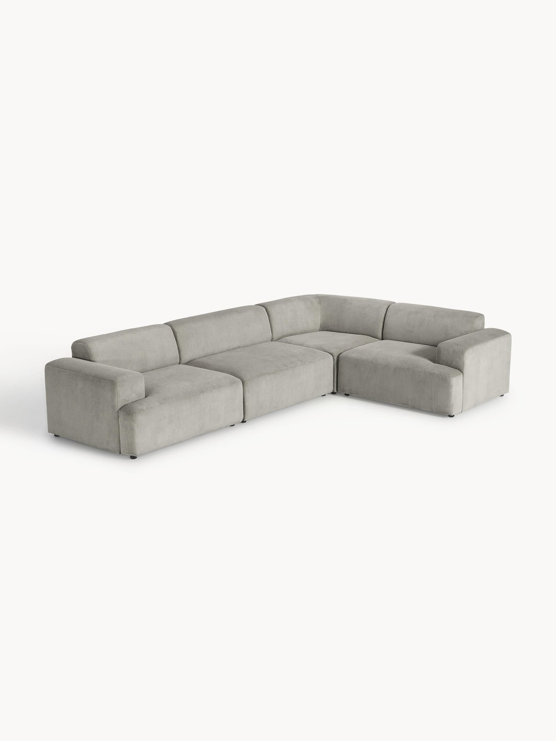 Melvorra Large Corner Sofa in Corduroy (4-Seater)