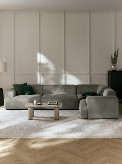 Melvorra Large Corner Sofa in Corduroy (4-Seater)