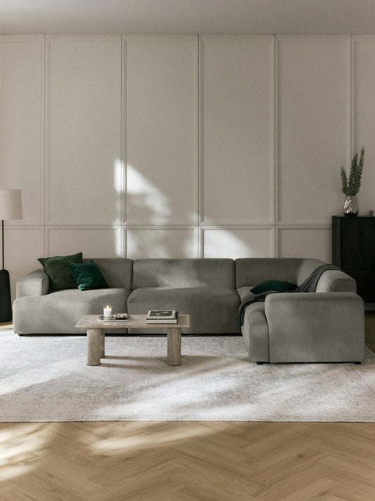 Melvorra Large Corner Sofa in Corduroy (4-Seater)