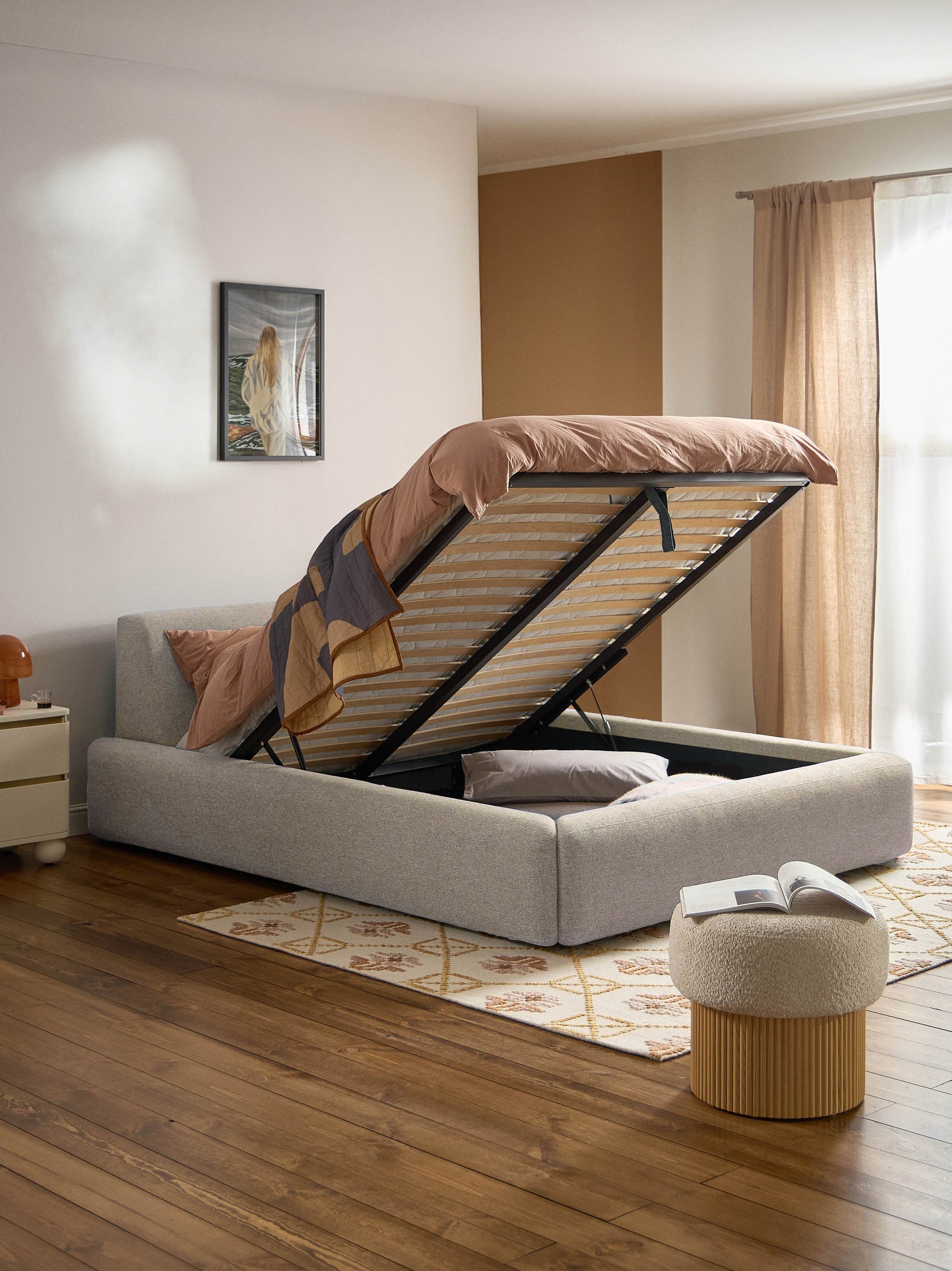Melvorra Upholstered Storage Bed